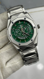 Hublot Diamond Cut Stainless Steel Men's Watch – Heavy Weight Automatic Chronograph