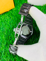 Hublot Diamond Cut Stainless Steel Men's Watch – Heavy Weight Automatic Chronograph