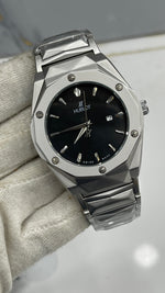 Hublot Diamond Cut Stainless Steel Men's Watch – Heavy Weight Automatic Chronograph