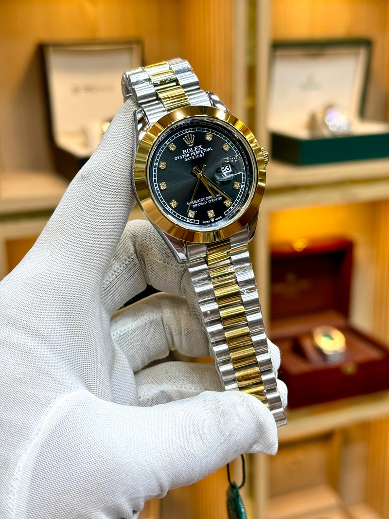 Rolex Two-Tone Stainless Steel Men's Watch – Heavyweight Automatic Style