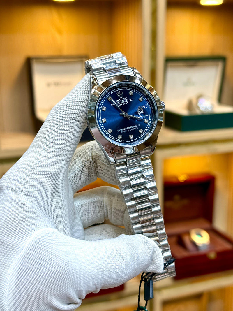 Rolex Datejust Silver Stainless Steel Men's Watch – Heavyweight Classic