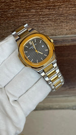 Patek Philippe Style Stainless Steel Men's Watch – Classic Date Display