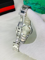 Patek Philippe Style Stainless Steel Men's Watch – Classic Date Display