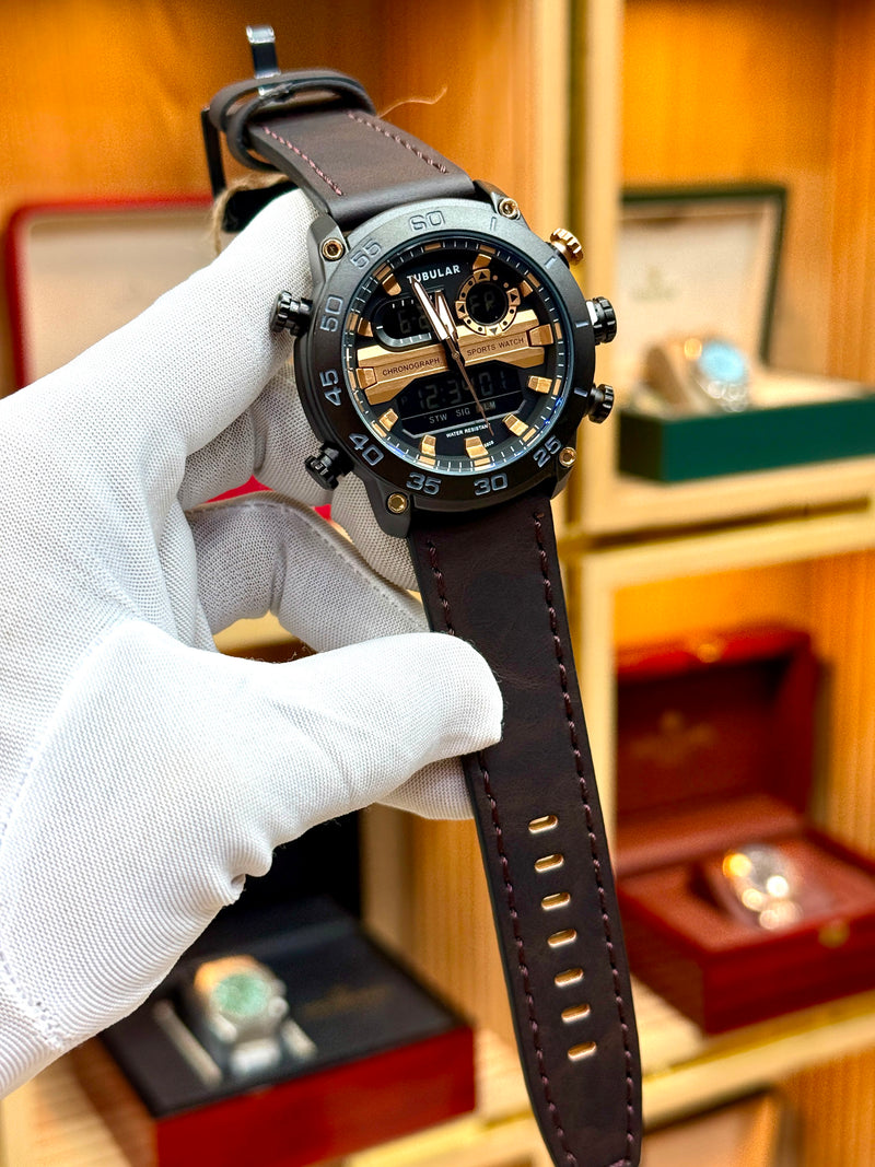 Tubular Original Quartz Watch – Dual Time Analogue & Digital