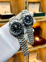 Rolex Couple Set – Matching Stainless Steel Chains