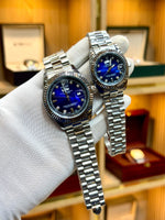 Rolex Couple Set – Matching Stainless Steel Chains
