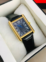 Cartier Tank Watch – Premium Stainless Steel & Leather Strap