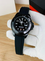 Rolex Yacht-Master Watch – Premium Rubber Strap & Rotating Bezel