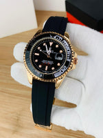 Rolex Yacht-Master Watch – Premium Rubber Strap & Rotating Bezel