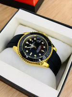 Rolex Yacht-Master Watch – Premium Rubber Strap & Rotating Bezel