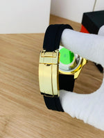 Rolex Yacht-Master Watch – Premium Rubber Strap & Rotating Bezel