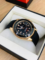 Rolex Yacht-Master Watch – Premium Rubber Strap & Rotating Bezel