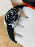 Rolex Yacht-Master Watch – Premium Rubber Strap & Rotating Bezel